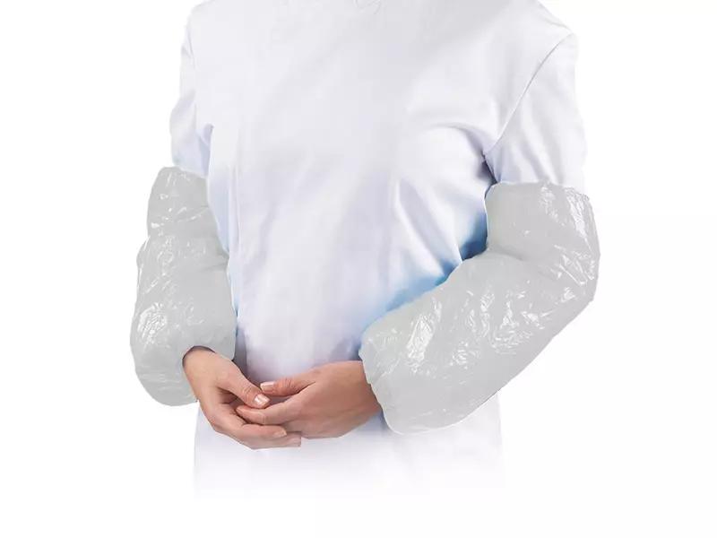 Hycare disposable oversleeve 20 µm polyethylene 40x20 cm white